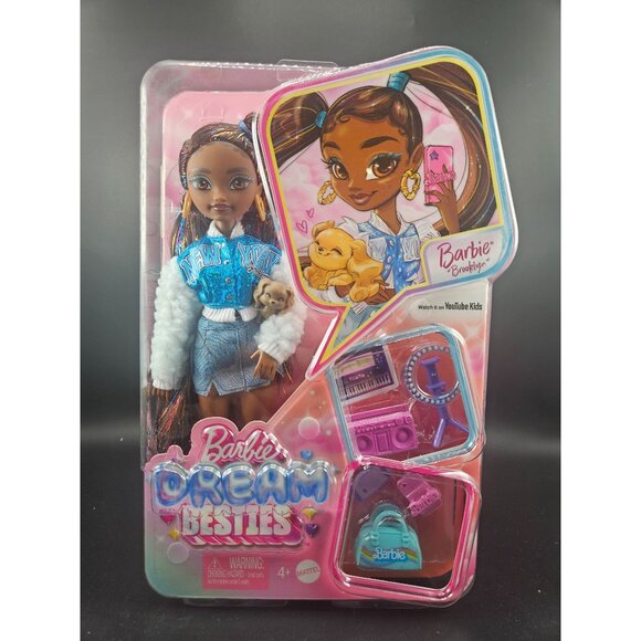 Barbie Dream Besties Brooklyn Doll with Accessories Pet Backpack Music Toy - Picture 1 of 10